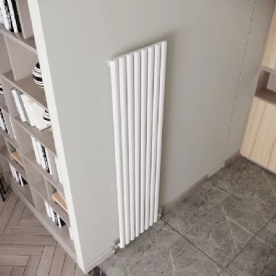 REINA NEVA WHITE SINGLE PANEL VERTICAL DESIGNER RADIATOR H1800mm x W413mm, RND-NV4118W REINA NEVA WHITE SINGLE PANEL VERTICAL DESIGNER RADIATOR H1800mm x W413mm, RND-NV4118W